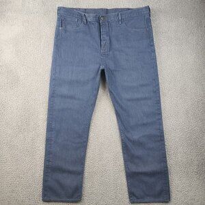 Levi's 501 Men's Jeans 44x32 Dark Wash Button Fly Straight Leg Casual Denim